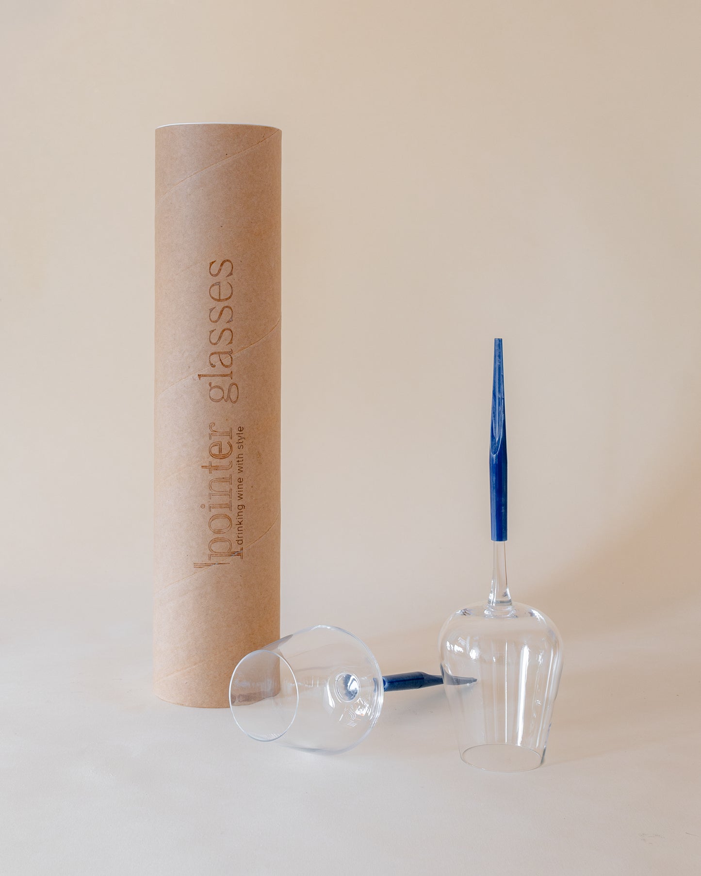 Pointer Wine Glass - Blue Jade