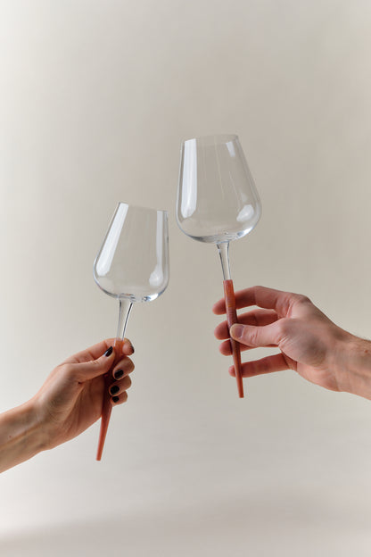 Pointer Wine Glass - Green Onyx