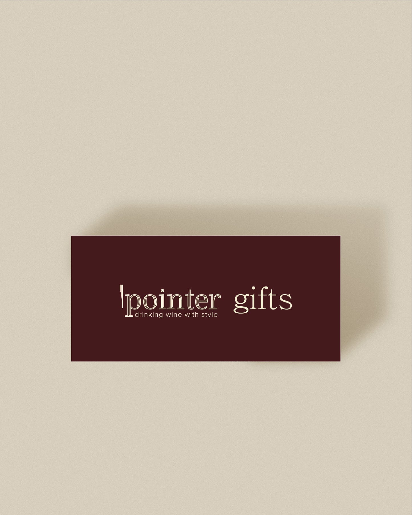 Pointer-Geschenkkarte