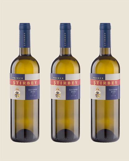 3 x 2018 PRINCE STIRBEY - Sauvignon Blanc Dragasani IGT, Romania