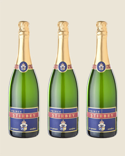 3 x PRINCE STIRBEY - Spumante Cramposie Extrabrut Dragasani IGT, Romania